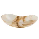 Lavabo da appoggio di design in pietra onice Lana, fatto a mano Viadurini