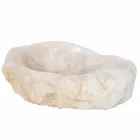 Lavabo da appoggio di design in quarzo cristallo Iva, fatto a mano Viadurini