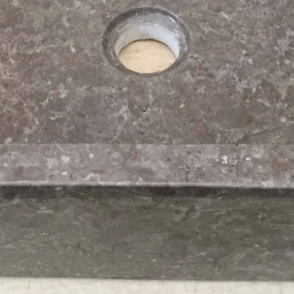 Lavabo da appoggio di design pezzo unico Jeff, in pietra naturale Viadurini