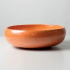 Lavabo da Appoggio in Argilla Raku e Lustro Metallico Craquele’ - Prisma Viadurini