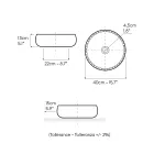 Lavabo da Appoggio in Argilla Raku e Lustro Metallico Craquele’ - Prisma Viadurini