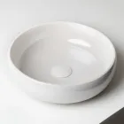 Lavabo da Appoggio in Argilla Raku e Lustro Metallico Craquele’ - Prisma Viadurini