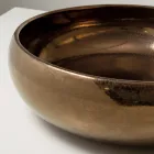 Lavabo da Appoggio in Argilla Raku Metallica Tornito a Mano - Prisma Viadurini