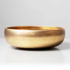 Lavabo da Appoggio in Argilla Raku Metallica Tornito a Mano - Prisma Viadurini