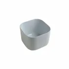 Lavabo da appoggio in ceramica design moderno Star Square 40x40 cm Viadurini