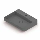 Lavabo da appoggio in ceramica di design fatto in Italia, Viviano Viadurini