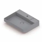 Lavabo da appoggio in ceramica di design fatto in Italia, Viviano Viadurini