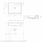 Lavabo da appoggio in ceramica di design fatto in Italia, Viviano Viadurini