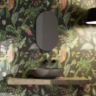 Lavabo da Appoggio in Ceramica Lucida o Opaca Made in Italy - Ferry Viadurini