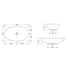 Lavabo da Appoggio in Ceramica Lucida o Opaca Made in Italy - Ferry Viadurini