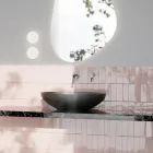 Lavabo da Appoggio in Ceramica Lucida o Opaca Made in Italy - Ferry Viadurini