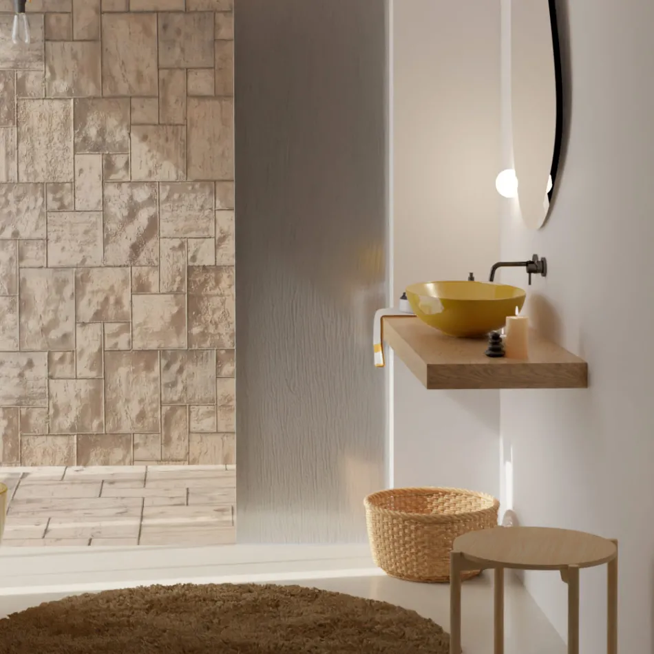 Lavabo da Appoggio in Ceramica Lucida o Opaca Made in Italy - Ferry Viadurini