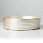 Lavabo da Appoggio in Gres Porcellanato Argento o Bianco - Vibrazione Viadurini