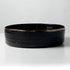 Lavabo da Appoggio in Gres Porcellanato con Bordo Smaltato - Vibrazione Viadurini