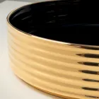 Lavabo da Appoggio in Gres Porcellanato Ondulato Made in Italy - Vibrazione Viadurini