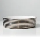 Lavabo da Appoggio in Gres Porcellanato Ondulato Made in Italy - Vibrazione Viadurini