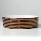 Lavabo da Appoggio in Gres Porcellanato Ondulato Made in Italy - Vibrazione Viadurini