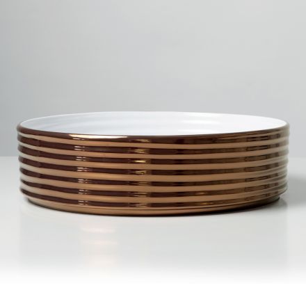 Lavabo da Appoggio in Gres Porcellanato Ondulato Made in Italy - Vibrazione Viadurini