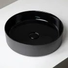 Lavabo da Appoggio in Gres Porcellanato Tornito a Mano Made in Italy - Halo Viadurini