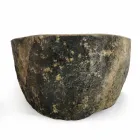 Lavabo da appoggio in pietra di fiume naturale  Agra Viadurini