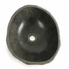 Lavabo da appoggio in pietra di fiume naturale  Agra Viadurini