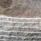 Lavabo da appoggio in pietra grigia Ivy, pezzo unico Viadurini