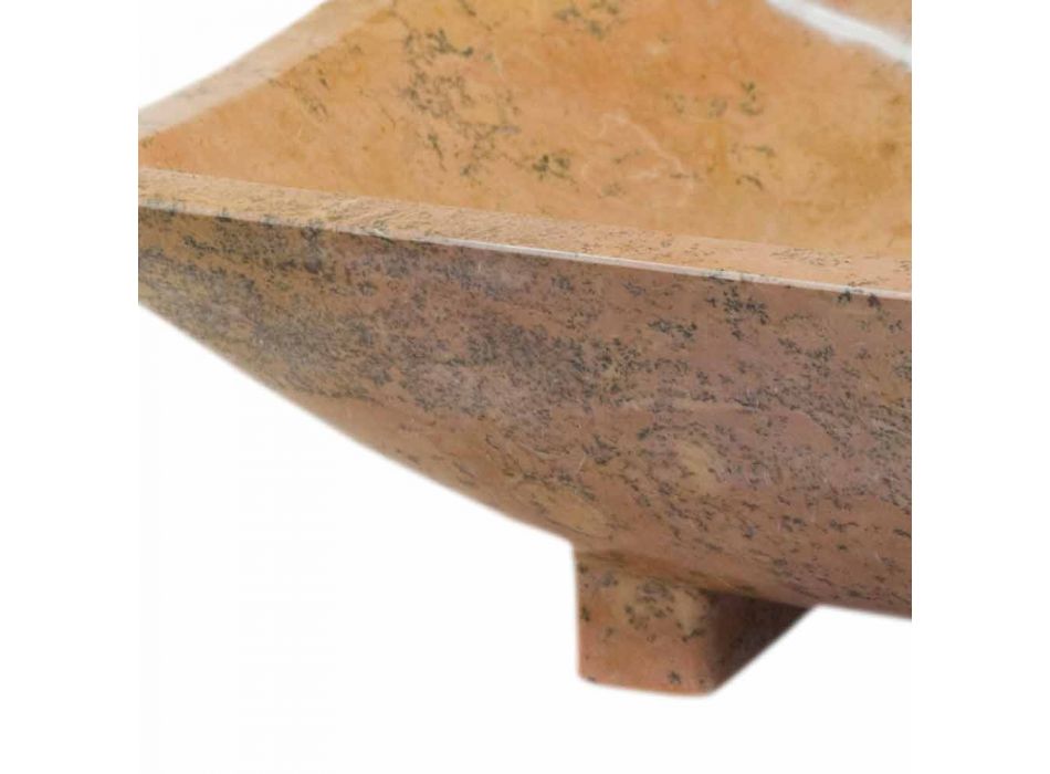 Lavabo da appoggio in pietra naturale Iria, 50x30x16 cm Viadurini