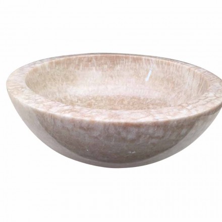 Lavabo da appoggio in pietra naturale, pezzo unico, Ana Viadurini