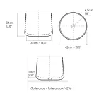 Lavabo da Appoggio in Porcellana Tornita a Mano - Nomad Viadurini