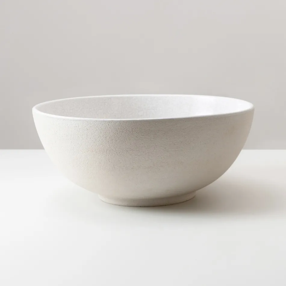 Lavabo da Appoggio in Terra Raku Tornita a Mano Mde in Italy - Magma Viadurini