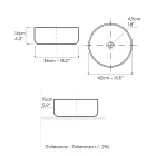 Lavabo da Appoggio in Terra Rossa Naturale Striato a Mano - Balance Viadurini