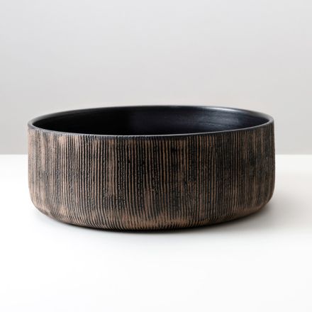 Lavabo da Appoggio in Terra Rossa Naturale Striato a Mano - Balance Viadurini