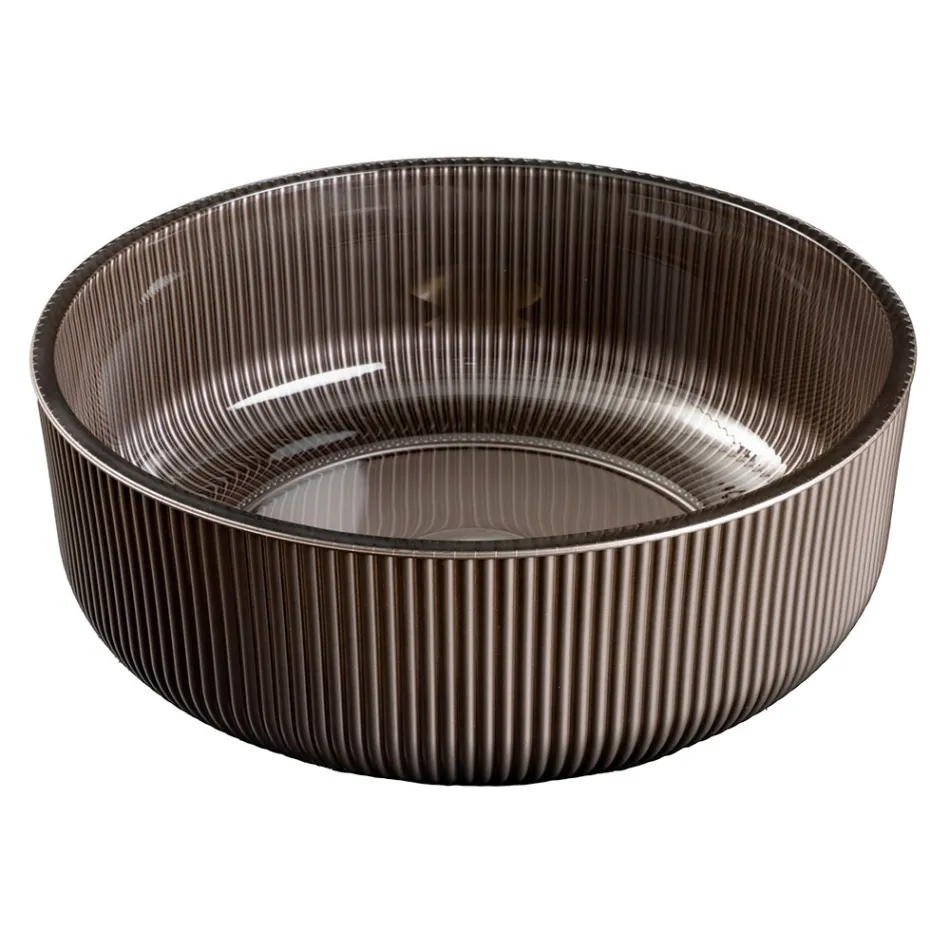 Lavabo da Appoggio in Vetro Veneziano Resinato e Verniciato - Excelsior Viadurini