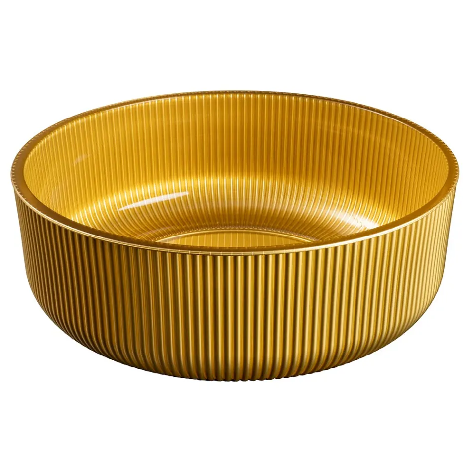 Lavabo da Appoggio in Vetro Veneziano Resinato e Verniciato - Excelsior Viadurini