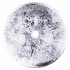 Lavabo da Appoggio Moderno in Resina Marrone e Nero – Dogliola Viadurini