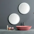Lavabo da Appoggio Ovale in Ceramica Opaca Realizzato in Italia - Nelly Viadurini