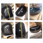 Lavabo da appoggio pezzo unico in basalto Hassan Viadurini