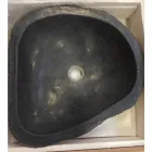 Lavabo da appoggio pezzo unico in basalto Hassan Viadurini