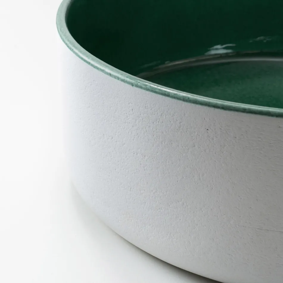 Lavabo da Appoggio Realizzato in Terra Naturale di Diverse Finiture - Balance Viadurini