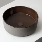 Lavabo da Appoggio Realizzato in Terra Naturale di Diverse Finiture - Balance Viadurini