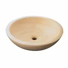 Lavabo da Appoggio Tondo in Onice Giava Viadurini