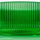 Lavabo da Appoggio Tondo in Vetro Veneziano Plissè Made in Italy - Zircone  Viadurini