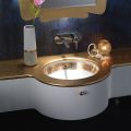 Lavabo da Bagno Incassato in Fire Clay Fuso a Mano Made in Italy - Erioli