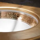 Lavabo da Bagno Incassato in Fire Clay Fuso a Mano Made in italy - Erioli Viadurini