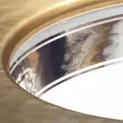 Lavabo da incasso barocco in fire clay fatto a mano in Italia, Egeo Viadurini