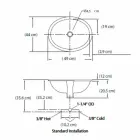 Lavabo da incasso barocco in fire clay fatto a mano in Italia, Egeo Viadurini