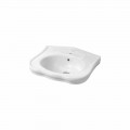 Lavabo da Parete o con Colonna in Ceramica L70cm Made in Italy Avise