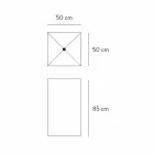 Lavabo da Terra Geometrico Design in Gres Porcellanato 4 Finiture - Calogero Viadurini