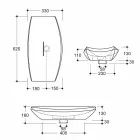 Lavabo di design da appoggio ceramica cavallino made in Italy Laura Viadurini