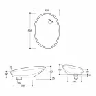 Lavabo di design da appoggio ceramica zebra arancio made Italy Glossy Viadurini